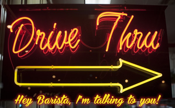 drive thru neon sign